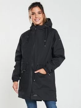 Trespass Waterproof Tweak Jacket, Black, Size XL, Women