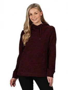 Regatta Kizmit II Hooded Fleece - Dark Burgundy , Dark Burgundy, Size 8, Women