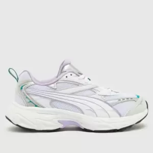 PUMA Morphic Trainers In White & Purple