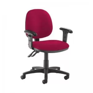 Jota medium back PCB operators chair with adjustable arms - Diablo