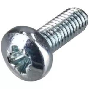 R-TECH 337034 Pozi Pan Head Machine Screws BZP M3 8mm - Pack Of 100