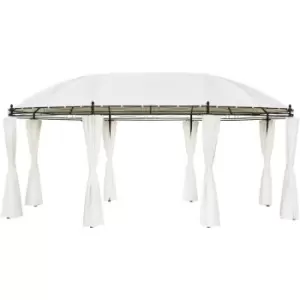 vidaXL Gazebo Cream White 530x350x265cm - Cream