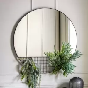 Otley Square Black Wall Mirror Black