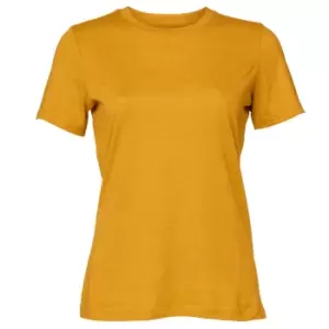 Bella + Canvas Womens/Ladies Heather Relaxed Fit T-Shirt (L) (Mustard Yellow)