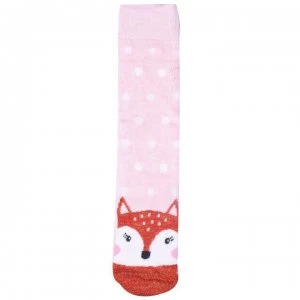 Totes Single Print Socks - Orange Fox