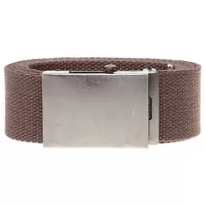 Duke Mens Kingsize Edward Plain Webbing Belt (4XL) (Brown)