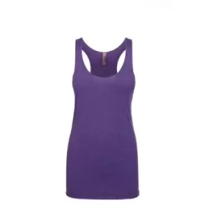 Next Level Womens/Ladies Tri-Blend Racer Back Tank Top (M) (Purple Rush)