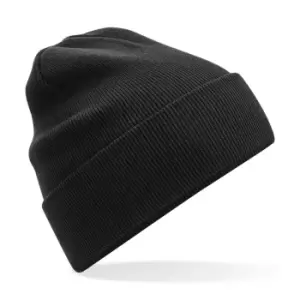 Beechfield Original Cuffed Organic Cotton Beanie (One Size) (Black)