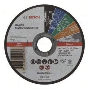 Bosch Accessories ACS 60 V BF 2608602385 Cutting disc (straight) 125mm 22.23mm