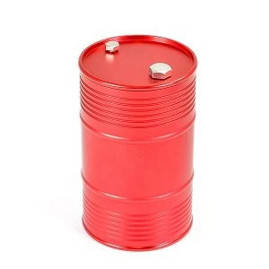 Fastrax Aluminium Anodised Oil Drum W/Removable Lid - Red