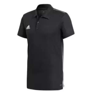 adidas Core 18 Polo Mens - Black