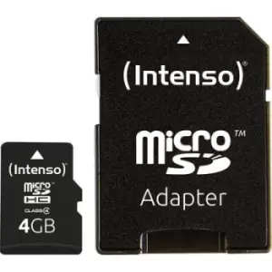 Intenso 4GB Micro SDHC-Card microSDHC card 4GB Class 4 incl. SD adapter