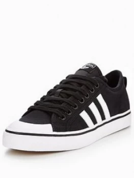 adidas Originals Nizza - Black/White, Size 10, Women