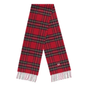 Fred Perry Tartan Scarf - Red 943