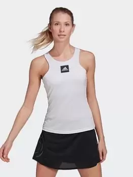 adidas Paris Tennis Y-tank Top, White/Black Size M Women