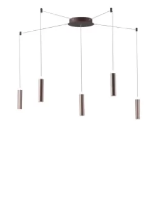 Candle LED 5 Light Ceiling Pendant, Bronze