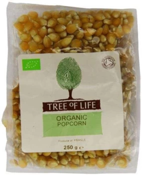 Tree of Life Organic Popping Corn - 250g x 6