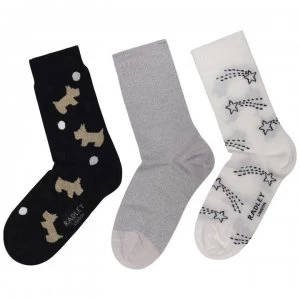 Radley Sock Set - BLACK MULTI