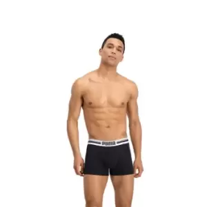 Puma 2 Pack Logo Boxer - Black