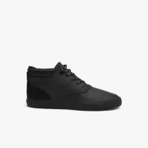 Lacoste Mens Esparre Leather Chukkas Size 12 UK Black