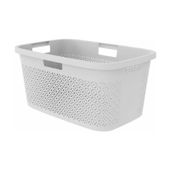 Terazzo Laundry Basket 47L Grey - 246734 - Curver