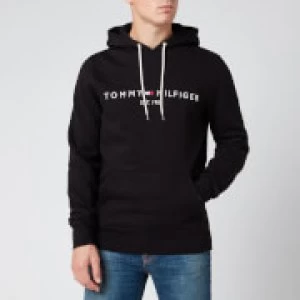 Tommy Hilfiger Mens Tommy Logo Hoodie - Jet Black - S