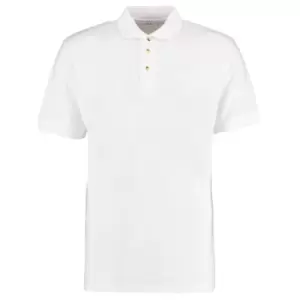 Kustom Kit Workwear Mens Short Sleeve Polo Shirt (M) (White)