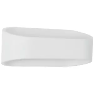 Burlington Outdoor Up Down Wall Lamp White Aluminium, Glass LED 9W 475Lm 3000K IP54 - Merano