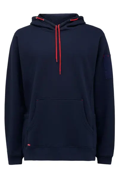 Hard Yakka Mens Brushed Fleece Work Hoodie XXL - Chest 47-49' (119-124cm) NAVY HDY009-NAV-XXL