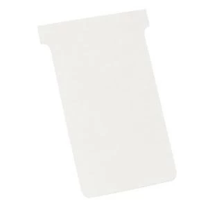 Nobo T Cards Size 3 White for Nobo T Card Panels 1 x Pack of 100