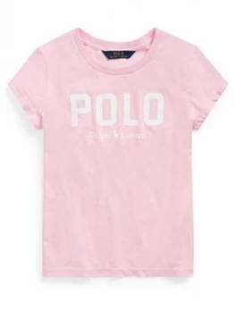 Ralph Lauren Girls Short Sleeve Polo T-Shirt, Pink, Size Age: 5 Years, Women