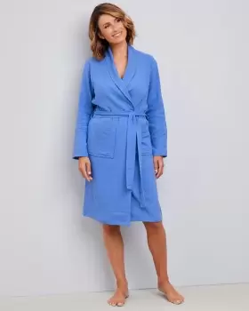 Cotton Traders Womens Dressing Gown in Blue