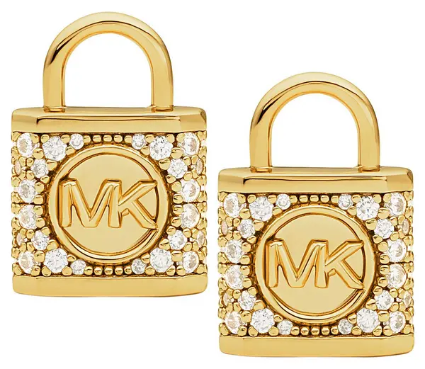 Michael Kors MKC1628AN710 Padlock Stud Earrings Gold Jewellery