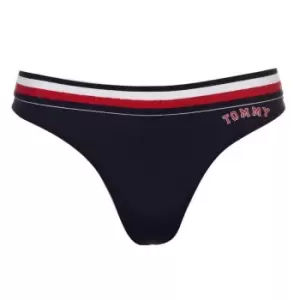 Tommy Bodywear Modern Stripe Thong - Blue