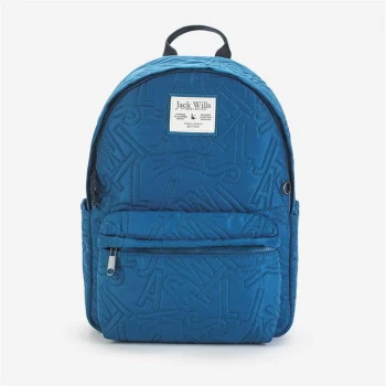 Jack Wills Claremont Quilted Backpack - Marine