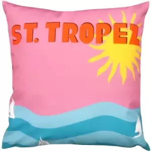 Furn - St Tropez 100% uv & Water Resistant Outdoor Cushion Cover, Multi, 43 x 43 Cm