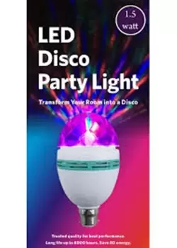 LED Disco Party Light Bulb, Transforming Any Room Into A Disco!