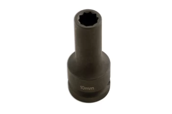 Laser Tools 5133 Impact Socket - Split Rims 10mmx 10pt Chrome Molybdenum