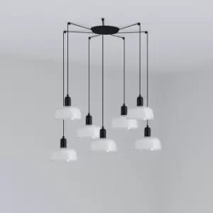 Faro Tatawin Small 7 Light White Cluster Drop Pendant Lamp