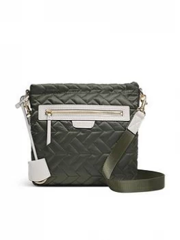 Radley Finsbury Park Quilted Small Zip Top Crossbody Bag - Khaki