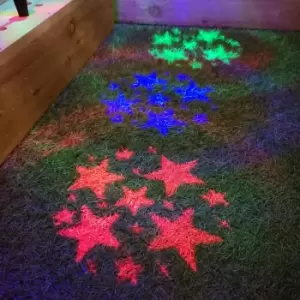 Festive Christmas Set of 3 Projector With Stars Multi Colour