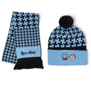 Rick And Morty - Rick And Morty Unisex One Size Beanie - Blue/Black