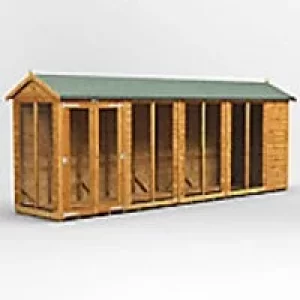 Power Garden Shed 184PASH Golden Brown 18x4