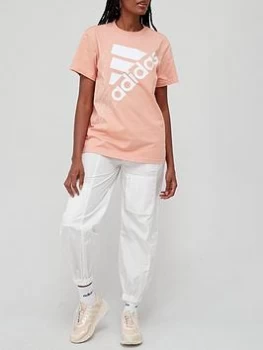 adidas Brand Love Tee - Blush, Blush, Size S, Women