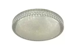 Integrated LED 1 Light Decorative Flush Ceiling Light White