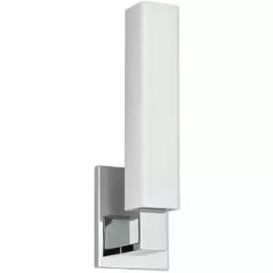 Livingston 1 Light Bath Bracket Polished Chrome, Glass