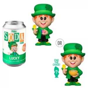 General Mills Lucky Leprechaun Vinyl Soda With Collector Can