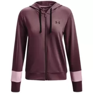 Under Armour Colour Block Zip Hoodie Womens - Purple