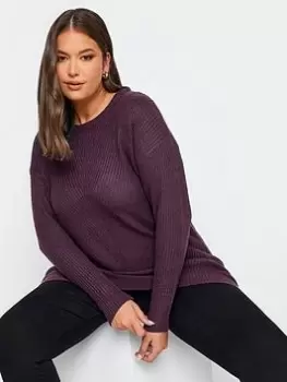 Yours Essential Jumper Purple, Purple, Size 18-20, Women