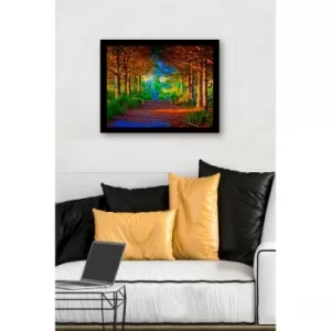 SC1149 Multicolor Decorative Framed MDF Painting